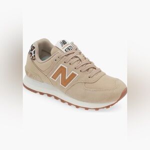 New Balance 574 Sneaker Leopard Tan Size 9.5